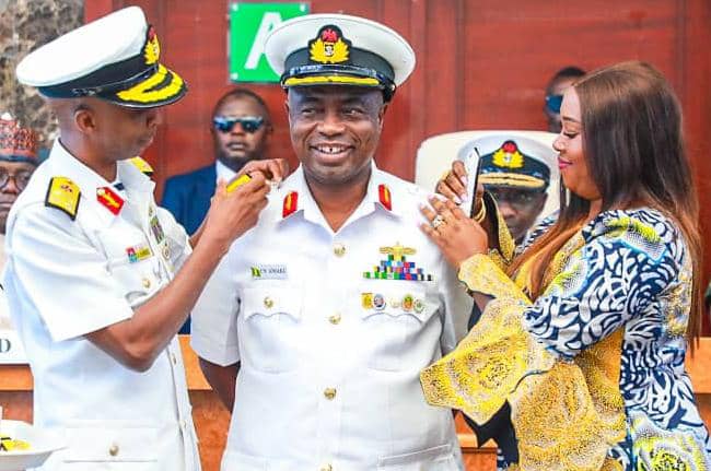 Engr. Ifeanyi Jude Ngama, mni Celebrates the Elevation of Rear Admiral Cajethan Nnabuchi Aniaku